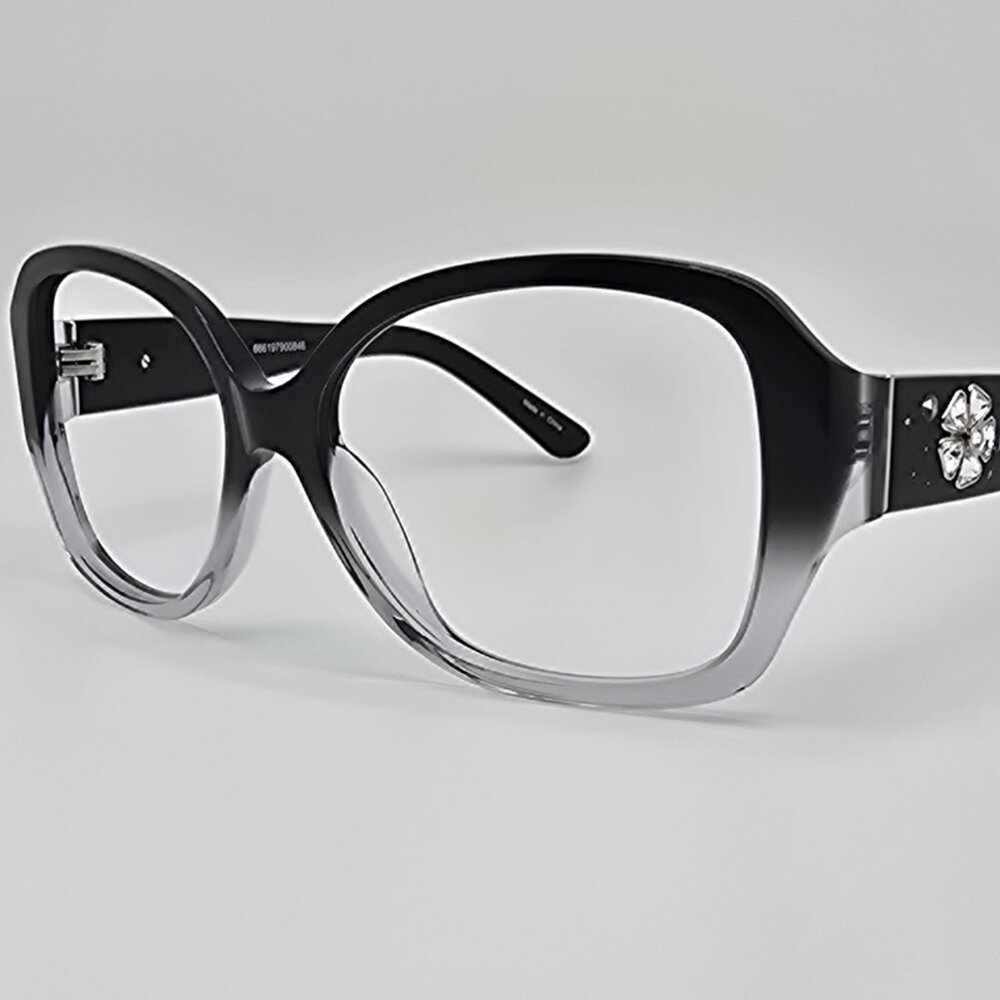 Solvari Bonita 666197900846 Black Fade Rhinestone Butterfly Sunglasses Frame
